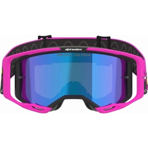 Ochelari cross-enduro ALPINESTARS VISION 8 VISTA GOGGLE Roz/Galben fluo, 4