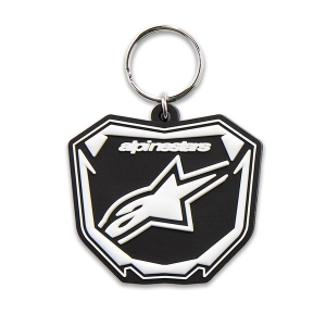 Breloc ALPINESTARS PLATE Negru/Albastru/Rosu, 4