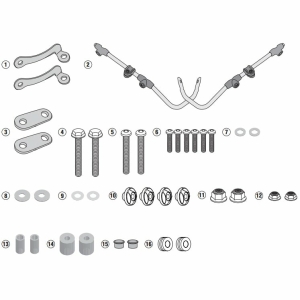 Kit montare parbriz Kimco Like 125 (17)