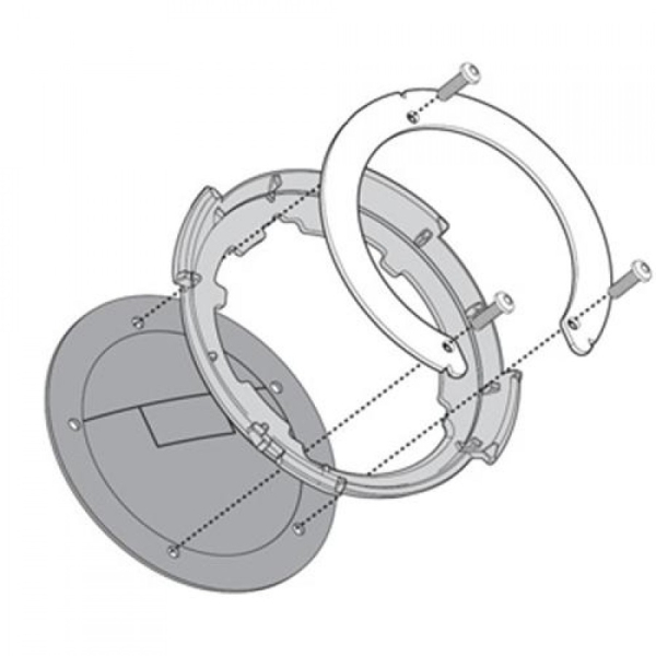 Flansa metalica Givi pentru fixare geanta rezervor BF09