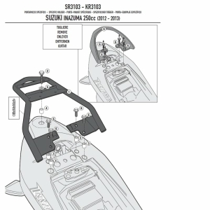 Suport Top Case Givi Monolock Suzuki Inazuma 250 (12   16)