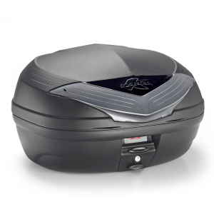 Top case Kappa Urban 46 litri Monolock negru Tech cu catadioptri fumurii