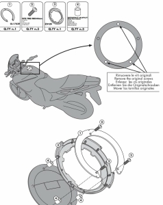 Flansa metalica Givi pentru fixare geanta rezervor BF32
