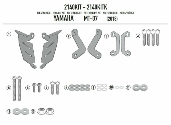 Kit Montaj Suport Yamaha MT-07 (18)