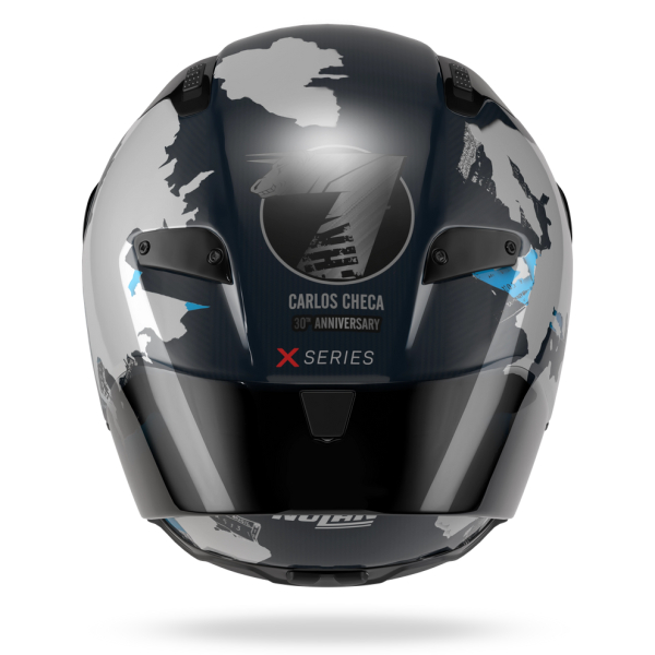 Casca Moto Full-Face X-804 RS Ultra Carbon Checa 30Th Anniversary Special Edition Albastru/Negru, 2