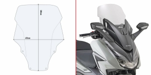 Parbriz Transparent Givi Honda Forza 125 (21   22)   Forza 350 (21-)