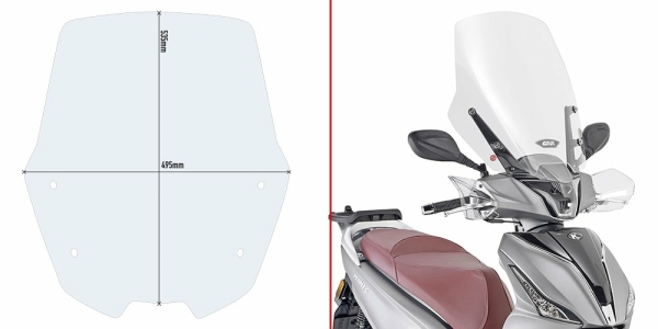 Parbriz Transparent Givi Kymco People S 125-150-200 (20-)