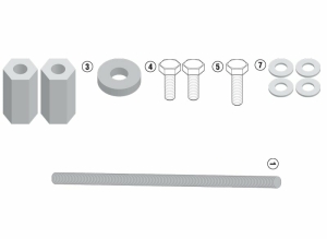 Kit Specific Givi Pentru Montarea Crash Barului TN5108 si TN5108OX