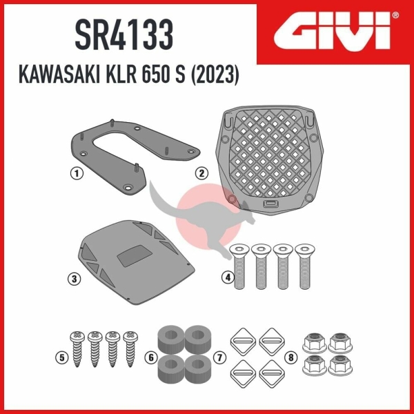 Suport Top Case Givi Monokey Kawasaki KLR 650 S (23-)