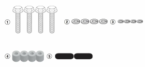 Kit Montare Suport Top-Case In Prezenta Suportilor Laterali Originali Yamaha MT-07 Tracer (16-)