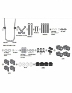 Kit fixare parbriz Givi Suzuki DL 650 V-Storm L2-L3-L4-L5-L6  (11-16)