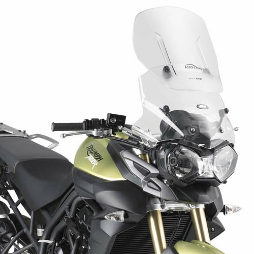 Parbriz Givi Transparent + Deflector Vant Triumph Tiger 800   800 Xc   800 Xr (11-17)