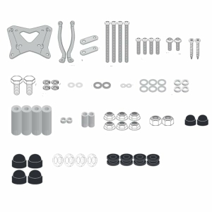 Kit fixare parbriz Givi Seat Mo 125 (22-24)   Silence S01 (22-24)