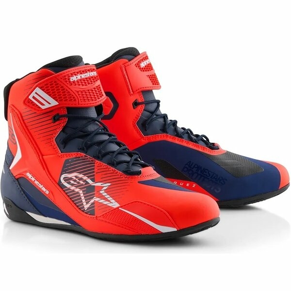 Ghete moto sport/touring ALPINESTARS FASTER-4 MM93 39 Rosu fluo/Rosu/Negru, 9