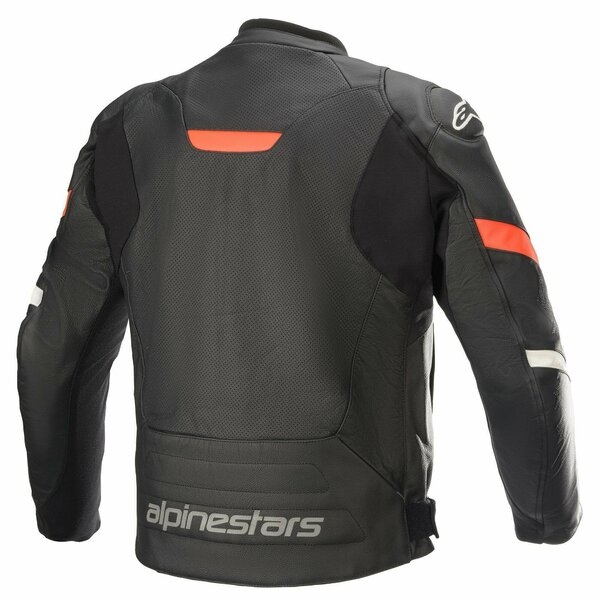 Geaca de piele Alpinestars FASTER V2 AIRFLOW 48 Negru/Negru, 2
