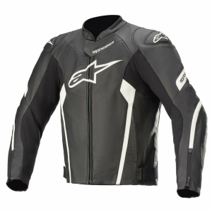 Geaca de piele Alpinestars FASTER V2 AIRFLOW 48 Negru/Negru, 3
