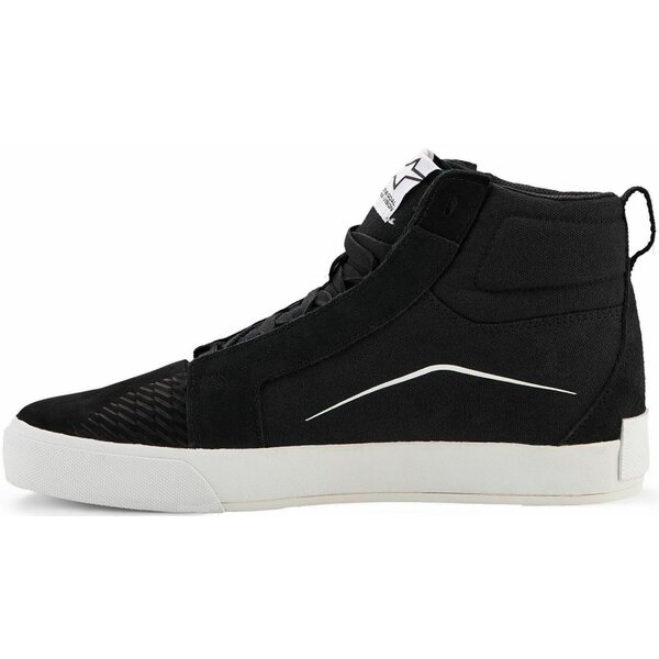 Ghete moto ALPINESTARS RIDE-63 CANVAS 41 Alb/Negru/Carouri, 14