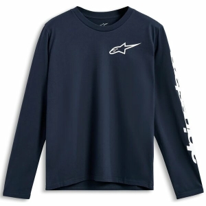 Tricou ALPINESTARS TRACKSIDE LS CSF Alb/Negru XL