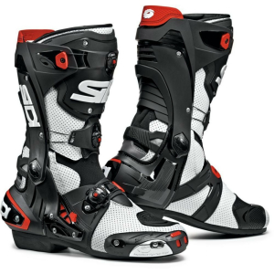 Cizme Moto Rex Air White-Black