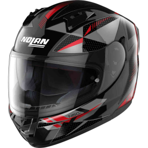 Casca Moto Full-Face N60-6 Wiring Metal Black Red/Silver 24