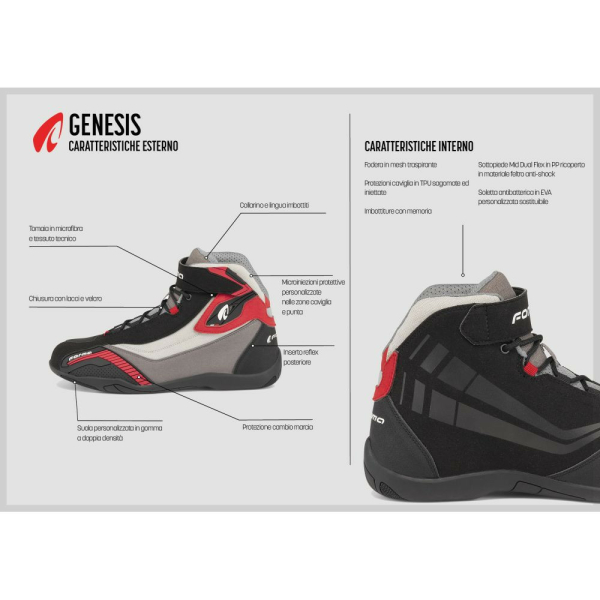 Ghete Moto Genesis Black Red, 12
