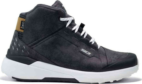 Cizme Moto Nucleus Suede WP Black White, 2