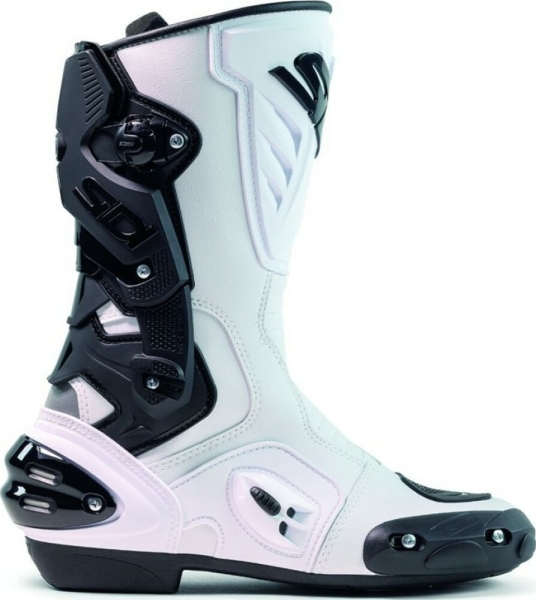 Cizme Moto Racing Vertigo 2 White Black, 4