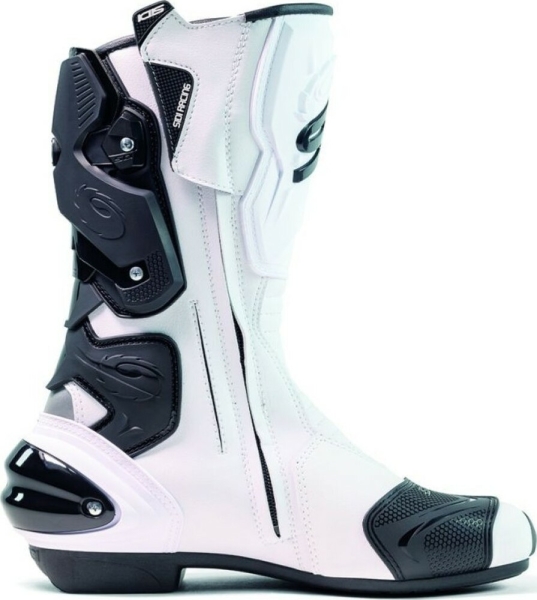 Cizme Moto Racing Vertigo 2 White Black, 10