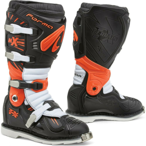 Cizme Moto Terrain TX Black/Orange/White