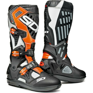 Cizme Moto Atojo SRS White-Black-Orange Fluo, 3