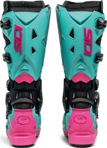 Cizme Moto MX Enduro Crossfire 3 SRS Black Mint Pink, 5