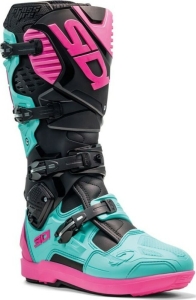 Cizme Moto MX Enduro Crossfire 3 SRS Black Mint Pink, 16