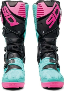 Cizme Moto MX Enduro Crossfire 3 SRS Black Mint Pink, 17