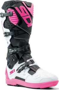 Cizme Moto MX Enduro Crossfire 3 SRS Black White Pink 2025
