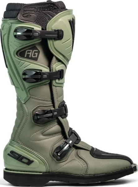 Cizme Moto MX Enduro Agueda Army Black, 4