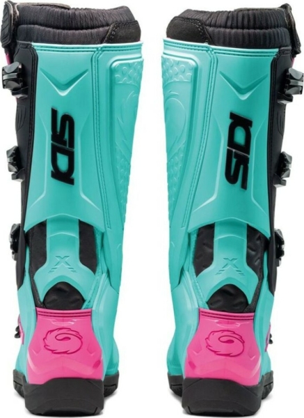 Cizme Moto MX Enduro X-Power SC Mint Black Pink, 4