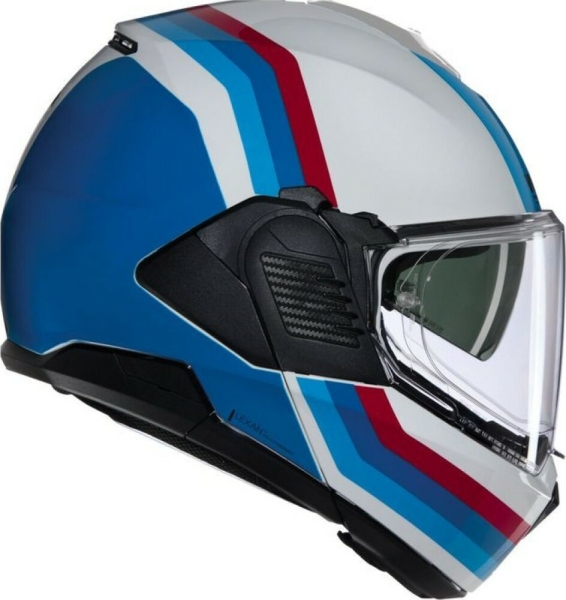 Casca Moto FLIP BACK N120-1 Lineo 347 Blue Red White Glossy, 6
