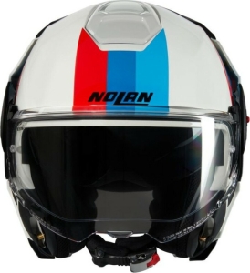 Casca Moto FLIP BACK N120-1 Lineo 347 Blue Red White Glossy, 16