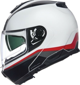 Casca Moto Flip-Up N100-6 Incognito 344 Black White Red 2025