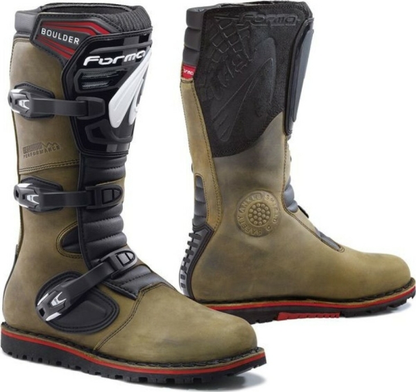 Cizme Moto Boulder Brown, 2
