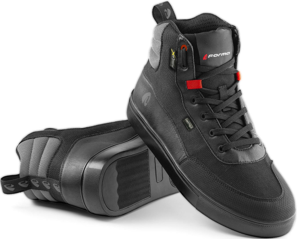 Ghete Moto Milano Dry Black/Grey, 2