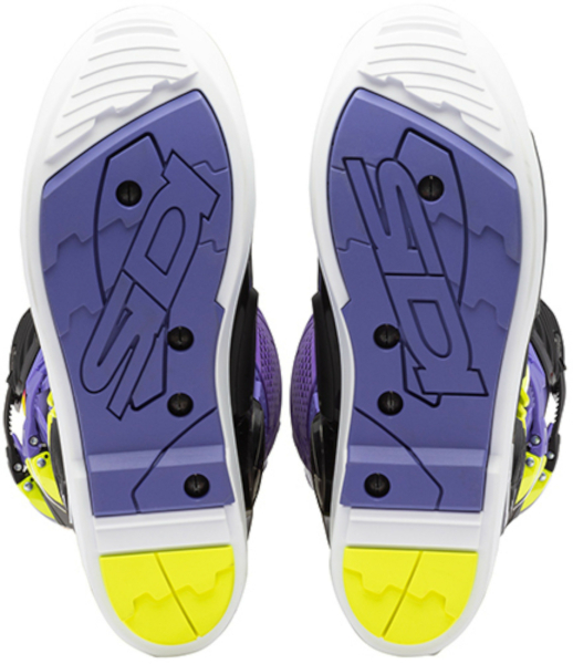 Cizme Moto MX/Enduro Crossfire 3 SRS Violet/Black/Yellow Fluo, 4