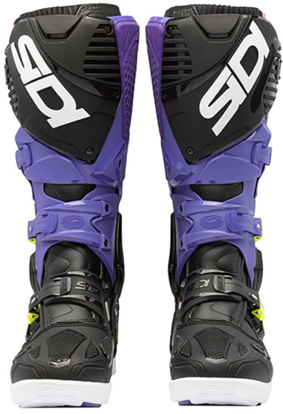 Cizme Moto MX/Enduro Crossfire 3 SRS Violet/Black/Yellow Fluo, 6