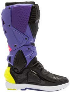 Cizme Moto MX/Enduro Crossfire 3 SRS Violet/Black/Yellow Fluo, 8