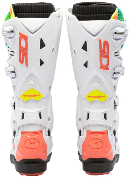 Cizme Moto MX/Enduro Crossfire 3 SRS White/Fluo Mint/Fluo Coral, 9