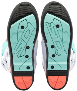 Cizme Moto MX/Enduro Crossfire 3 SRS White/Fluo Mint/Fluo Coral, 5