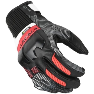 Manusi de piele MACNA ULTRAXX 2.0 S Negru/Albastru/Rosu, 5