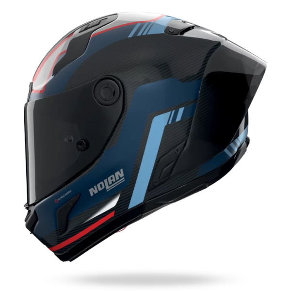 Casca Moto Full-Face X-804 RS Ultra Carbon Piega 366 Blue/Black/Red, 2