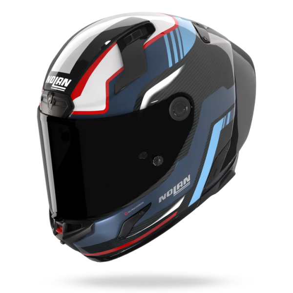 Casca Moto Full-Face X-804 RS Ultra Carbon Piega 366 Blue/Black/Red, 3