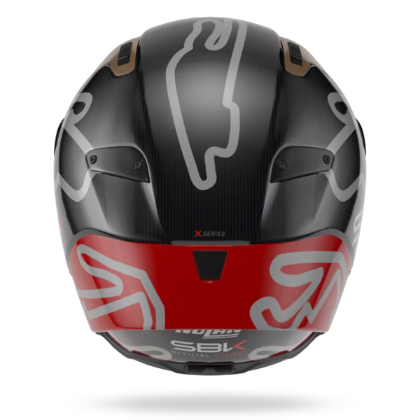 Casca Moto Full-Face X-804 RS Ultra Carbon SBK 360 Red/Black/Gold, 4